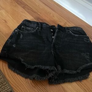 Free people black Jean shorts